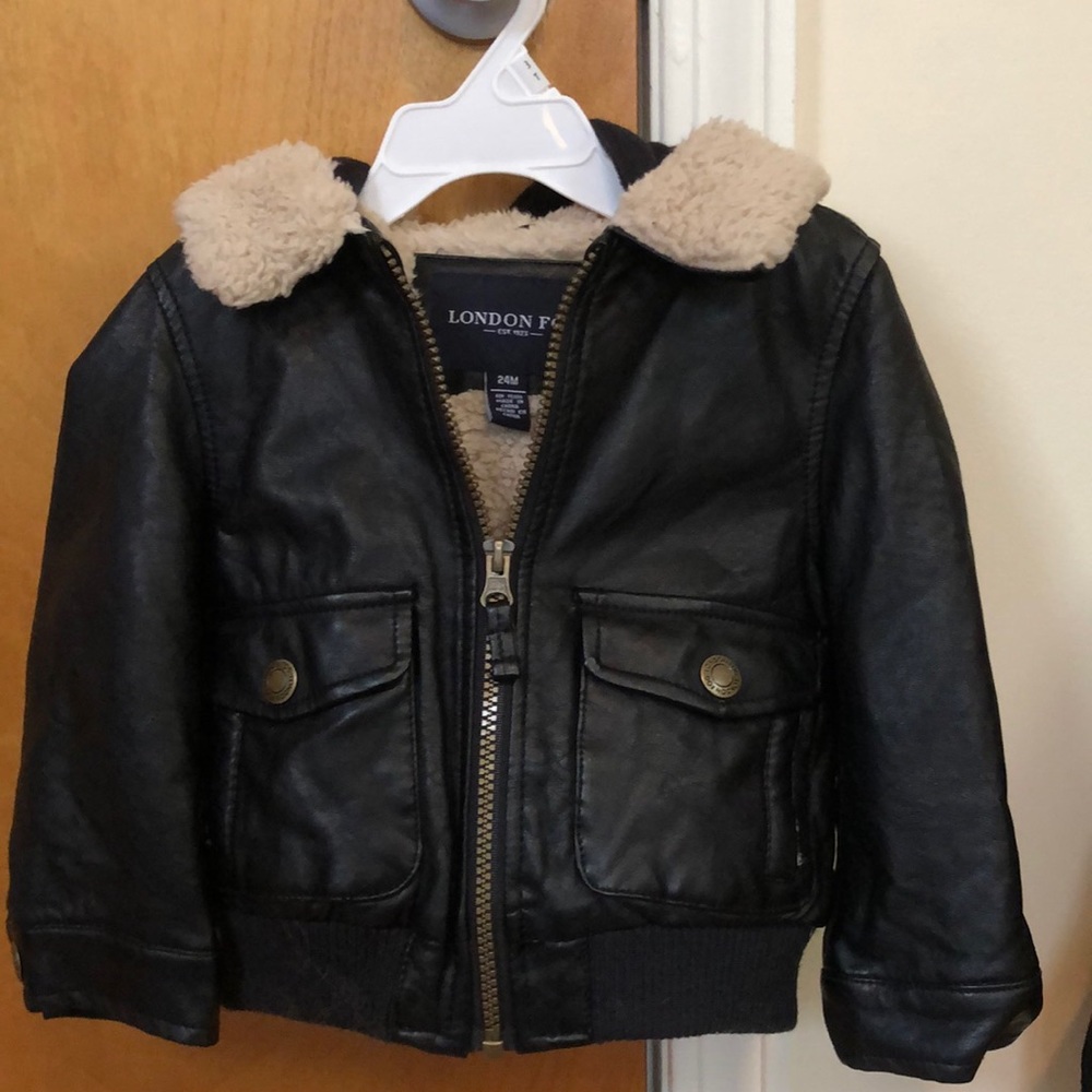 Adorable London Fog Bomber Jacket 24M